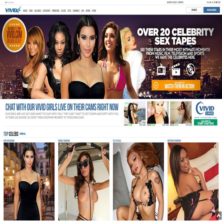 Vivid Celebrity Porn - Vivid & 17+ celebrities sites on YouPornList!